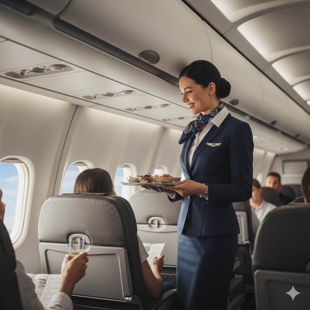 تصویر مقاله: راهنمای جامع استخدام یک مهماندار هواپیما حرفه‌ای و ایده‌آل